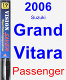 Passenger Wiper Blade for 2006 Suzuki Grand Vitara - Vision Saver