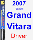 Driver Wiper Blade for 2007 Suzuki Grand Vitara - Vision Saver