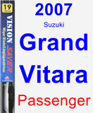 Passenger Wiper Blade for 2007 Suzuki Grand Vitara - Vision Saver