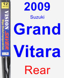 Rear Wiper Blade for 2009 Suzuki Grand Vitara - Vision Saver