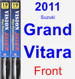 Front Wiper Blade Pack for 2011 Suzuki Grand Vitara - Vision Saver