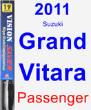 Passenger Wiper Blade for 2011 Suzuki Grand Vitara - Vision Saver