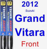 Front Wiper Blade Pack for 2012 Suzuki Grand Vitara - Vision Saver