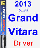 Driver Wiper Blade for 2013 Suzuki Grand Vitara - Vision Saver