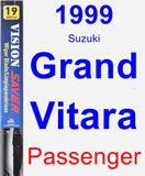 Passenger Wiper Blade for 1999 Suzuki Grand Vitara - Vision Saver