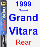 Rear Wiper Blade for 1999 Suzuki Grand Vitara - Vision Saver