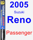 Passenger Wiper Blade for 2005 Suzuki Reno - Vision Saver