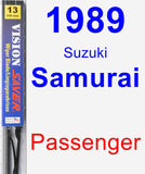 Passenger Wiper Blade for 1989 Suzuki Samurai - Vision Saver