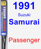 Passenger Wiper Blade for 1991 Suzuki Samurai - Vision Saver