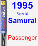 Passenger Wiper Blade for 1995 Suzuki Samurai - Vision Saver