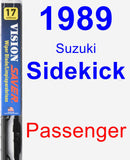 Passenger Wiper Blade for 1989 Suzuki Sidekick - Vision Saver