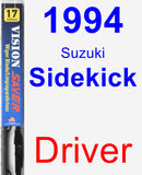 Driver Wiper Blade for 1994 Suzuki Sidekick - Vision Saver