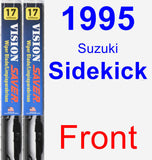 Front Wiper Blade Pack for 1995 Suzuki Sidekick - Vision Saver