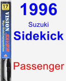 Passenger Wiper Blade for 1996 Suzuki Sidekick - Vision Saver