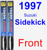 Front Wiper Blade Pack for 1997 Suzuki Sidekick - Vision Saver