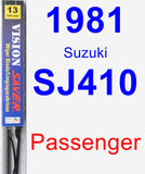 Passenger Wiper Blade for 1981 Suzuki SJ410 - Vision Saver