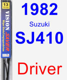 Driver Wiper Blade for 1982 Suzuki SJ410 - Vision Saver