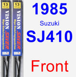 Front Wiper Blade Pack for 1985 Suzuki SJ410 - Vision Saver