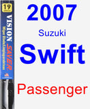 Passenger Wiper Blade for 2007 Suzuki Swift - Vision Saver