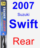 Rear Wiper Blade for 2007 Suzuki Swift - Vision Saver