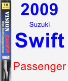 Passenger Wiper Blade for 2009 Suzuki Swift - Vision Saver