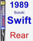 Rear Wiper Blade for 1989 Suzuki Swift - Vision Saver