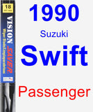 Passenger Wiper Blade for 1990 Suzuki Swift - Vision Saver