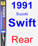 Rear Wiper Blade for 1991 Suzuki Swift - Vision Saver