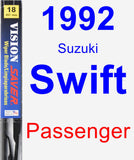 Passenger Wiper Blade for 1992 Suzuki Swift - Vision Saver