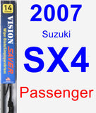 Passenger Wiper Blade for 2007 Suzuki SX4 - Vision Saver