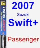 Passenger Wiper Blade for 2007 Suzuki Swift+ - Vision Saver