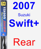 Rear Wiper Blade for 2007 Suzuki Swift+ - Vision Saver