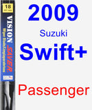 Passenger Wiper Blade for 2009 Suzuki Swift+ - Vision Saver