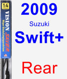 Rear Wiper Blade for 2009 Suzuki Swift+ - Vision Saver