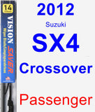 Passenger Wiper Blade for 2012 Suzuki SX4 Crossover - Vision Saver