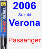 Passenger Wiper Blade for 2006 Suzuki Verona - Vision Saver