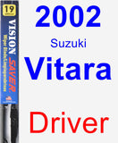 Driver Wiper Blade for 2002 Suzuki Vitara - Vision Saver