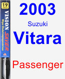 Passenger Wiper Blade for 2003 Suzuki Vitara - Vision Saver