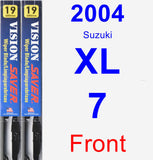 Front Wiper Blade Pack for 2004 Suzuki XL-7 - Vision Saver