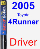 Driver Wiper Blade for 2005 Toyota 4Runner - Vision Saver