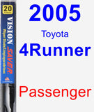 Passenger Wiper Blade for 2005 Toyota 4Runner - Vision Saver