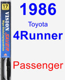 Passenger Wiper Blade for 1986 Toyota 4Runner - Vision Saver