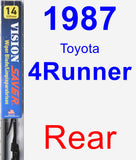 Rear Wiper Blade for 1987 Toyota 4Runner - Vision Saver