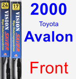 Front Wiper Blade Pack for 2000 Toyota Avalon - Vision Saver