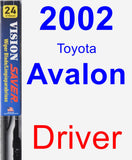 Driver Wiper Blade for 2002 Toyota Avalon - Vision Saver