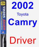 Driver Wiper Blade for 2002 Toyota Camry - Vision Saver