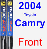 Front Wiper Blade Pack for 2004 Toyota Camry - Vision Saver