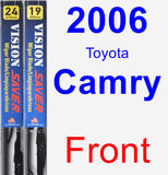 Front Wiper Blade Pack for 2006 Toyota Camry - Vision Saver