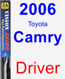 Driver Wiper Blade for 2006 Toyota Camry - Vision Saver