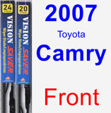Front Wiper Blade Pack for 2007 Toyota Camry - Vision Saver